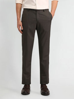 Arrow - Dobby Mid Rise Trouser Brown