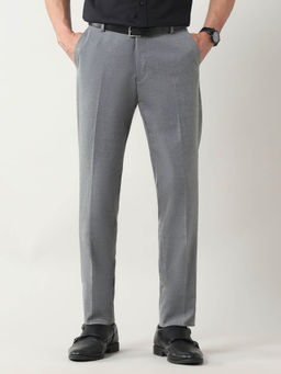 Arrow - Slim Fit Dobby Weave Trouser Grey