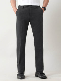 Arrow - Mid Rise Regular Fit Trouser Grey