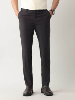 Arrow - Slim Fit Solid Trouser Brown