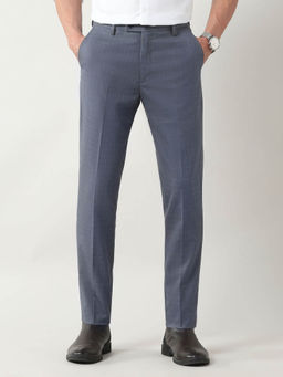 Arrow - Slim Fit Dobby Weave Trouser Blue