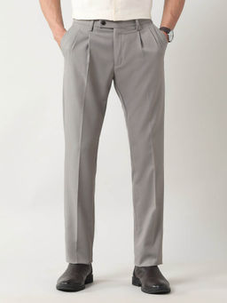 Arrow - Regular Fit Dobby Weave Trouser Beige