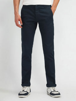Arrow Sports - Slim Fit Inner Web Detailed Trouser Blue