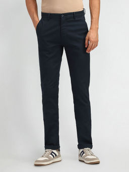 Arrow Sports - Slim Fit Inner Web Detailed Trouser Blue