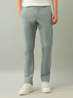 Arrow Sports - Solid Mid Rise Trouser Green