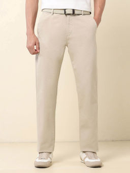 U.S. POLO ASSN. - Austin Slim Fit Dobby Trouser Beige