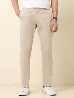 U.S. POLO ASSN. - Denver Slim Fit Dobby Trouser Beige