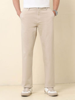 U.S. POLO ASSN. - Riley Straight Fit Dobby Trouser Beige