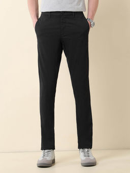 U.S. POLO ASSN. - Textured Austin Slim Fit Twill Trouser Black