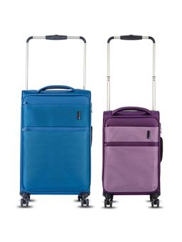 it luggage - Debonair Trolley Two Tone Blue & Purple White (Pack of 2)