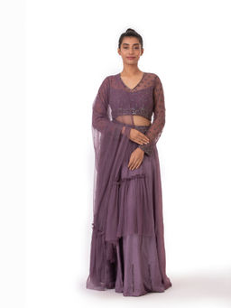 kshitij choudhary - Zariya Embroidered Lehenga & Blouse With Dupatta