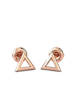 Candere by Kalyan Jewellers - 14K BIS Hallmark Rose Gold Earrings