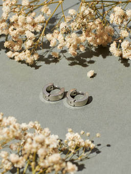 Salty Alpha - Classic Silver Hoop Earrings