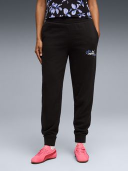 Puma - Essentials Nature 2.0 Women'S Small Graphic Joggers-Black