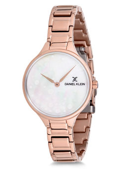Daniel Klein - Analog White Dial Women Watch- DK12196-2