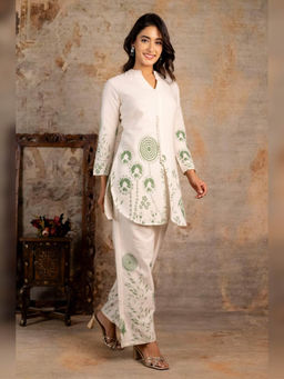 Atha Fashion - Off White Gulshan Aura Co-Ord Set