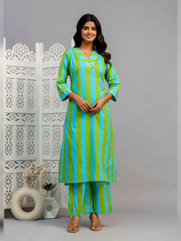 Atha Fashion - Blue Aureline Kurta with Pant