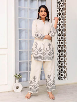 Atha Fashion - Black Whispering Dots Co-Ord Set