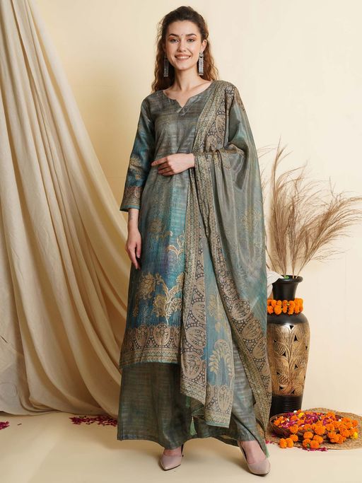 tussar silk dress material online Buy Pure Tussar Silk Dress Material in Orange Shade at Amazon.in