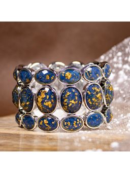 JEWELZ - Stylish Traditional Casual Party Blue Stone Bracelets