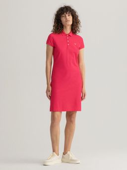 GANT - Womens Solid Pink Dress