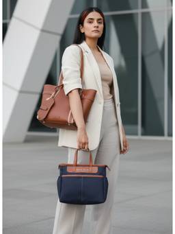 Tann Trim - Multi-Color The Lunch and Work Tote Combo Bag