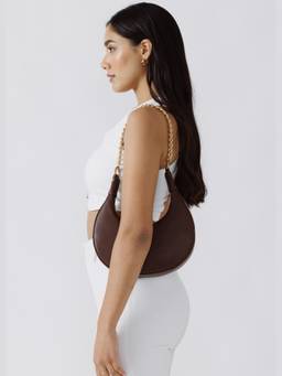 NEF'S Finds - Brown Gelato Moon Bag