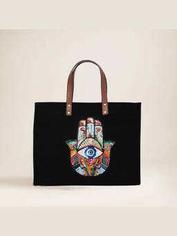 SWIRL - Black Fortune Finder Tote Bag