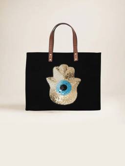 SWIRL - Black Aura Tote Bag