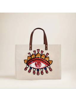 SWIRL - White I for an Eye Tote Bag