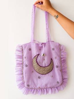 Ziddi - Lavender Celestial Organza Bag