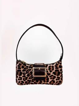 NEF'S Finds - Brown Animal Printed Lepra Bag