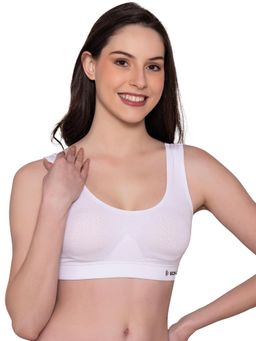Bonjour - Women's Wire Free Non-Padded Cotton Full Coverage Sports Bra