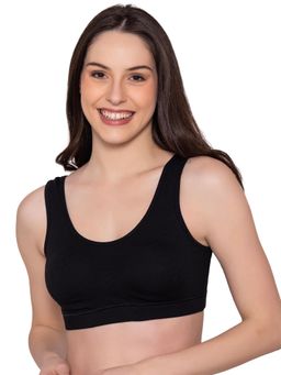 Bonjour - Women's Wire Free Padded Cotton Full Coverage Sports Bra