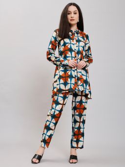 Zari Jaipur - Silk Blend Print and Embellished Co-Ord (Set of 2)