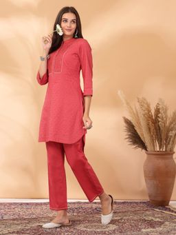 Nayam by lakshita - Solid Cotton A-Line Kurta and Palazzo for Women (Set of 2)