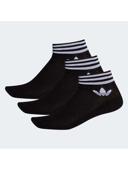 adidas - Unisex Black Island Club Trefoil Ankle Socks (Pack of 3)