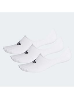 adidas - Unisex White Low Cut Socks (Pack of 3)