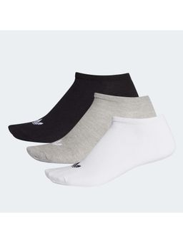 adidas - Unisex Multi-Color Trefoil Liner Socks (Pack of 3) (35/37)