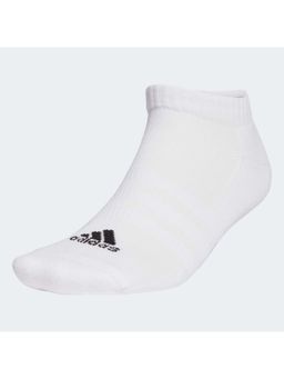 adidas - Unisex White Cushioned Sportswear Low-Cut Socks (S)