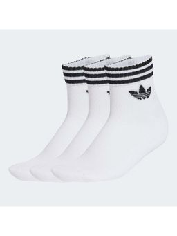adidas Originals - Unisex White 3S Ankle S Socks (Pack of 3)