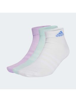 adidas - Unisex Multi-Color Thin and Light Sportswear Low-Cut Socks (Pack of 3) (M)