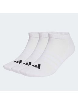 adidas - Unisex White C Ess Low 3P Socks (Pack of 3)