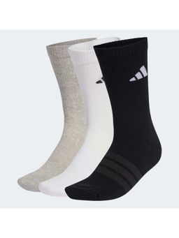 adidas - Unisex Multi-Color C Ess Crw 3P Socks (Pack of 3)