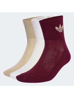 adidas - Unisex Multi-Color Solid Socks (Pack of 3)