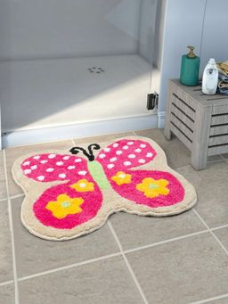 Saral Home - Microfiber Anti-Skid Bathmat - (Pink, 45 x 55 cm)