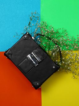 Haute Sauce - Women Black Solid Box Handbag