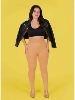 Keepfit - Beige Women High Rise Seamless Ultra Premium Thermal Fur Warm Stocking