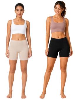 G Heist - Multi-Color Women Solid Stretchable Cycling Boyshorts