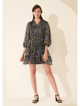 AMOSHI - Ava Mini Black Dress with Belt (Set of 2)